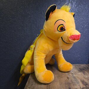 Fast Forward Plush Backpack - Disney Lion King - Simba 14" Soft Doll Toy Bag NEW